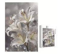 Puzzle 2000 Piezas Adultos Lirio & Beige, Rompecabezas con Letras Traseras y Póster, Pasatiempo Antiestrés, Decoración de Pared, Regalo Decorar Mujer Hombre 70 x 100 cm (14 Años +) P3#1370