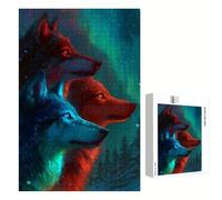 Puzzle 2000 Piezas Adultos Lobo & Aurora, Rompecabezas con Letras Traseras y Póster, Pasatiempo Antiestrés, Decoración de Pared, Regalo Decorar Mujer Hombre 70 x 100 cm (14 Años +) P3#1086