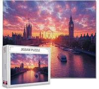 Puzzle 2000 Piezas Adultos Londres Puzzle Imposible Rompecabezas Pieza De Madera Jigsaw Un Rompecabezas Desafiante, Uegos Rompecabezas para Toda La Famili Regalo Hombres Mujeres 70.5X99.5cm E-3