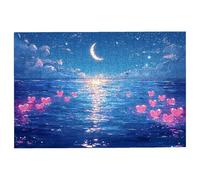 Puzzle 2000 Piezas Adultos Luna, Rompecabezas Adultos Corazón, Clásico Puzzles Adultos Desafiante para Toda la Familia, Juguetes Rompecabezas Letras en la Parte Posterior, Regalo Hombre Decor -3179