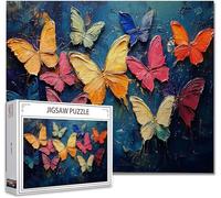 Puzzle 2000 Piezas Adultos Mariposa Puzzle Imposible Rompecabezas Pieza De Madera Jigsaw Un Rompecabezas Desafiante, Uegos Rompecabezas para Toda La Famili Regalo Hombres Mujeres 70.5X99.5cm B-1