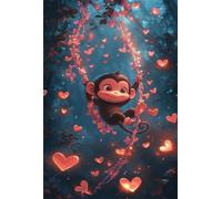 Puzzle 2000 Piezas Adultos Mono Animal, Desarrolla la Concentraciòn y la Logica Desafío de Entretenimiento para la Mente, Puzzles 2000 Piezas 100 x 70 cm