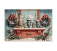 Puzzle 2000 Piezas Adultos Navidad Puzzle para Adultos Vintage Rompecabezas Juguetes Educativos Regalos Originales para Mujer Rompecabezas Entretenimiento Creativo Divertido Familia Juego 99x70cm I-54