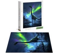 Puzzle 2000 Piezas Adultos, Puzzle Aurora con Exquisita Caja de Embalaje, 2000 Piezas Rompecabezas Desafiante para Adultos, Rompecabezas Dinosaurio para Toda la Familia, H-6956
