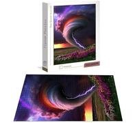 Puzzle 2000 Piezas Adultos, Puzzle Aurora con Exquisita Caja de Embalaje, Medidas: 100 x 70 cm, Rompecabezas Tornado para Toda la Familia, Rompecabezas Desafiante para Decoracion Hogar y Pared B-6746