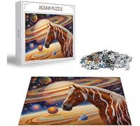 Puzzle 2000 Piezas Adultos, Puzzle Cielo Estrellado Rompecabezas Adultos Obra de Arte de Juego Caballo Rompecabezas de Piso de Impresión de Alta Definición Multicolor, Juego De Manos Decoración S-453