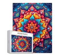 Puzzle 2000 Piezas Adultos, Puzzle Color Rompecabezas Adultos Obra de Arte de Juego Mandala Rompecabezas de Piso de Impresión de Alta Definición Multicolor, Juego De Manos Decoración Familiar S-516