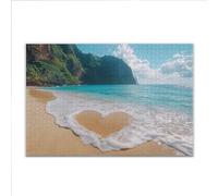 Puzzle 2000 Piezas Adultos Puzzle Playa Amar Rompecabezas Adultos XXL 100 x 70cm, Impossible Rompecabezas, Madera Jigsaw Arte Juego Educa Familiar Aliviar El Estrés, Regalos para Hombres y Mujeres K-0
