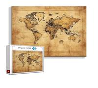 Puzzle 2000 Piezas Adultos, Puzzle Retro XXL 100 x 70 cm, Mapa Rompecabezas Adultos Desafiantes Imposible, DIY Jigsaw Arte Juego Familiar Decorar Paredes, Regalos de Pascua para Hombres y Mujeres N-9