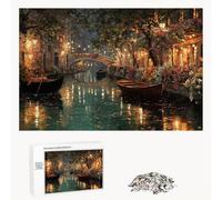 Puzzle 2000 Piezas Adultos Venecia & Flor, Rompecabezas con Letras Traseras y Póster, Pasatiempo Antiestrés, Decoración de Pared, Regalo Decorar Mujer Hombre 70 x 100 cm (14 Años +) P3#189