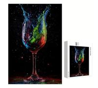 Puzzle 2000 Piezas Adultos Vistoso & Copa de Vino, Rompecabezas con Letras Traseras y Póster, Pasatiempo Antiestrés, Decoración de Pared, Regalo Decorar Mujer Hombre 70 x 100 cm (14 Años +) P3#1272