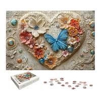 Puzzle 2000 Piezas Amar para Adultos, Puzzle Mariposa de Madera con Caja Regalo para Adultos, Rompecabezas Desafiante para Toda la Familia, Rompecabezas para Regalo Mujer y Home Decoration, -7331