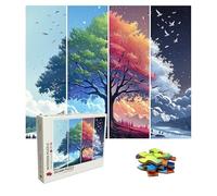 Puzzle 2000 Piezas Árbol de Las Cuatro Estaciones, Rompecabezas Adultos, Puzzle de Madera Piezas Encajan Perfectamente, Letras en la Parte Posterior, Paisaje Puzzles Adultos 99.5 x 70.5 cm 8p-422