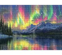 Puzzle 2000 Piezas Aurora Bosque | Rompecabezas Adultos 99.5x70.5 cm | Puzzle XXL | Rompecabezas Jigsaw para Adultos | Un Divertido Desafiante Decorar Toda Familia | Mujer y Hombres Regalo s7h-527