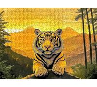 Puzzle 2000 Piezas Bosque Tigre | Rompecabezas Adultos 99.5x70.5 cm | Puzzle XXL | Rompecabezas Jigsaw para Adultos | Un Divertido Desafiante Decorar Toda Familia | Mujer y Hombres Regalo s7h-187