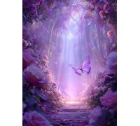 Puzzle 2000 Piezas Butterfly Pink Grove, DIY Rompecabezas Adultos 2000 Piezas Juego Educativo y Estimulante, Relajante Entretenimento, Puzzle Adultos para Regalo