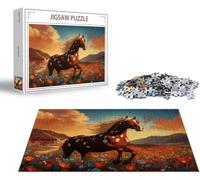 Puzzle 2000 Piezas Caballo Puzzle 2000 Piezas Flor Rompecabezas Adultos, Jigsaw Panoramico, Rompecabezas Pieza de Madera, Diversión en Familia Jigsaws para Adultos y Niñs A Partir de 14 Años x-1491