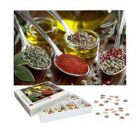 Puzzle 2000 Piezas Condimento, Puzzle Cocina con Caja para Adultos, 99.5x70.5cm, DIY 2000 Piezas Rompecabezas Madera para Adultos, Rompecabezas Desafiante para Decoracion Hogar, Regalo Mujer, -8943
