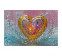 Puzzle 2000 Piezas Corazón, Puzzle Madera Moderno, Clásico Rompecabezas Desafiante para Toda la Familia, Juguetes Rompecabezas Letras en la Parte Posterior, Regalos Originales para Hombre Decor -2245