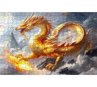 Puzzle 2000 Piezas DragóN, Puzzle 2000 Piezas Adulto Estilo Chino, Rompecabezas de Madera para Adultos 70 x 100cm, Puzzles para Toda la Familia Cuadros Decoracion Salon Modernos Regalo Mujer RXPT-2127