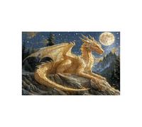Puzzle 2000 Piezas, Dragón Puzzle 2000 Piezas Madera 70 x 100Cm con Caja de Papel de Colores y Bolsa de Malla Portátil, Rompecabezas Clásico Luna para Primavera Decoracion Pared Regalo Mujer LZPT03249