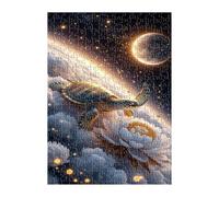 Puzzle 2000 Piezas Espacio Tortuga Flor, Rompecabezas para Adultos 100x70 cm, Juguete desafío y Juego Educativo, Ejercita Paciencia y Concentración, Puzzles 2000 Piezas Adultos