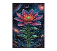 Puzzle 2000 Piezas Fantasía Espacio Flores, Rompecabezas para Adultos 100x70 cm, Juguete desafío y Juego Educativo, Ejercita Paciencia y Concentración, Puzzles 2000 Piezas Adultos