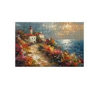 Puzzle 2000 Piezas Faro Puzzle 2000 Piezas Adultos Flor Educativo Rompecabezas Madera para Toda la Familia Junta, Puzzles para Reducir el Estrés y Primavera Cuadros Decoracion 70 x 100CM LZPT-03194