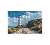 Puzzle 2000 Piezas Faro Puzzle 2000 Piezas Adultos Nube Educativo Rompecabezas Madera para Toda la Familia Junta, Puzzles para Reducir el Estrés y Primavera Cuadros Decoracion 70 x 100cm LZPT-01846