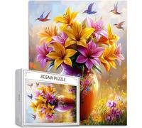 Puzzle 2000 Piezas Flor Rompecabezas para Adultos, un Rompecabezas Desafiante, Juegos de Puzzle para Toda la Familia, Letras en la Parte Posterior, Decoración del Hogar, Regalos Navidad Lirio H-527