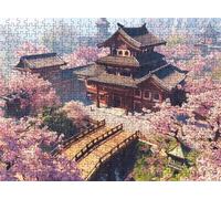 Puzzle 2000 Piezas Flores Cerezo Palacio | Rompecabezas Adultos 99.5x70.5 cm | Puzzle XXL para Expertos | Rompecabezas Jigsaw para Adultos | Un Divertido Y Desafiante Decorar Toda La Familia s7h-531