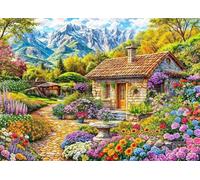 Puzzle 2000 Piezas Flores de casa de Campo | Puzzles Adultos | para Toda La Familia | 100x70 cm | Entretenimiento Creativo Rompecabezas Adultos Regalo