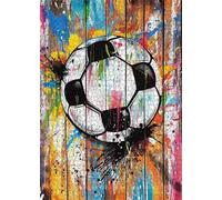 Puzzle 2000 Piezas Fútbol Acuarelado Puzzle, Desarrolla la Logica y la Observaciòn, Ejercita Paciencia Puzzles Adultos 2000 Piezas 100 x 70 cm