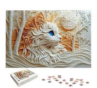 Puzzle 2000 Piezas Gato para Adultos, Puzzle Animal de Madera con Caja Regalo para Adultos, Rompecabezas Desafiante para Toda la Familia, Rompecabezas para Regalo Mujer/Hombre, Home Decoration, -5995
