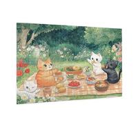 Puzzle 2000 Piezas Gato Puzzle Feliz Rompecabezas DIY Con Caja de Regalo, Pasatiempo Creativo, Regalos Originales para Mujer, Juego Familiar Actividades Creativas para Wall Decoration 99 x 70 cm -899Y