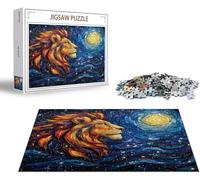 Puzzle 2000 Piezas León Puzzle 2000 Piezas Cielo Estrellado Rompecabezas Adultos, Jigsaw Panoramico, Rompecabezas Pieza de Madera, Diversión Jigsaws para Adultos y Niñs A Partir de 14 Años x-1538