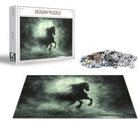 Puzzle 2000 Piezas Luna Puzzle 2000 Piezas Caballo Rompecabezas Adultos, Jigsaw Panoramico, Rompecabezas Pieza de Madera, Diversión en Familia Jigsaws para Adultos y Niñs A Partir de 14 Años x-1298