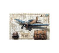 Puzzle 2000 Piezas, Mapa Puzzle 2000 Piezas Madera 70 x 100CM con Caja de Papel de Colores y Bolsa de Malla Portátil, Rompecabezas Clásico Avión para Primavera Decoracion Pared Regalo Mujer LZPT-04841