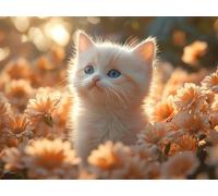 Puzzle 2000 Piezas Margaritas Puzzle Adultos Gatos, 99x70cm, n-49 | Rompecabezas Adultos, Juego de Puzzles Desafiante, como Actividad Familiar y Decoraci贸n Pared, Regalo Mujer, Regalo Hombre