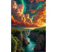 Puzzle 2000 Piezas Montañas Cañones Ríos Rompecabezas Adultos Juguetes Educativos Rompecabezas Desafiante Juegos de Puzzle para Toda la Familia Puzzles 2000 Adultos 100 x 70 cm