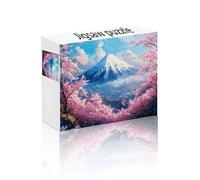 Puzzle 2000 Piezas Monte Fuji, Obra de Arte de Juegos de Puzzle Flores Cerezo, Juegos Divertidos Dificultad Rompecabezas Adultos, Entretenimento Decoración Hogar Regalos Creativos Juguetes 4 Años E-6