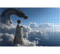 Puzzle 2000 Piezas Mujer, Puzzle 2000 Piezas Adulto DragóN, Rompecabezas de Madera para Adultos 100 x 70cm, Puzzles para Toda la Familia Cuadros Decoracion Salon Modernos Regalo Mujer Hombre RXPT-1649