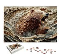 Puzzle 2000 Piezas Oso para Adultos, Puzzle Animal de Madera con Caja Regalo para Adultos, Rompecabezas Desafiante para Toda la Familia, Rompecabezas para Regalo Mujer/Hombre, Home Decoration, -7247