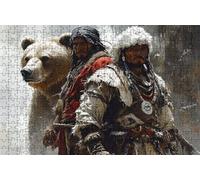 Puzzle 2000 Piezas Oso, Puzzle 2000 Piezas Adulto Hombre, Rompecabezas de Madera para Adultos 70x100cm, Puzzles para Toda la Familia Cuadros Decoracion Salon Modernos Regalo Mujer Hombre RXPT-6485