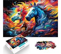 Puzzle 2000 piezas para adultos Caballo de fuego Juguete educativo de aprendizaje Regalos únicos de cumpleaños y Navidad 27.56" x 39.37" para adolescentes de 14 años y mayores