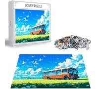Puzzle 2000 Piezas para Adultos, Puzzle Autobús público Obra de Arte de Juego de Rompecabezas para Adultos, Escena Rompecabezas DIY para Colgar el Puzzles una Vez Finalizado a Partir de 14 Años D-170