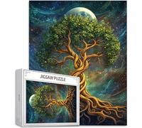 Puzzle 2000 Piezas para Adultos, Puzzle Luna Obra de Arte de Juego de Rompecabezas para Adultos, Árbol de la Vida Rompecabezas DIY para Colgar el Puzzles una Vez Finalizado a Partir de 14 Años D-986