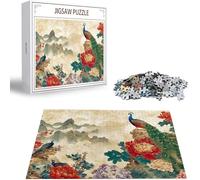 Puzzle 2000 Piezas Pavo Real Rompecabezas para Adultos, un Rompecabezas Desafiante, Juegos de Puzzle para Toda la Familia, Letras en la Parte Posterior, Decoración del Hogar Regalos Peonía H-1373