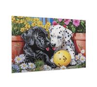 Puzzle 2000 Piezas Perro Puzzle Feliz Rompecabezas DIY con Caja de Regalo,Pasatiempo Creativo,Regalos Originales para Mujer,Juego Familiar Actividades Creativas para Wall Decoration 99 x 70 cm -1569Y