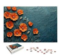 Puzzle 2000 Piezas, Puzzle Amapola con Caja Regalo, Flor Puzzles 2000 Piezas Adultos, Medidas: 100 x 70 cm, Rompecabezas Adultos de Madera, Rompecabezas Desafiante para Decoración Hogar y Pared, -5448